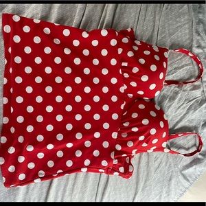 Torrid Polka Dot Bathing Suit Top Only SZ 2